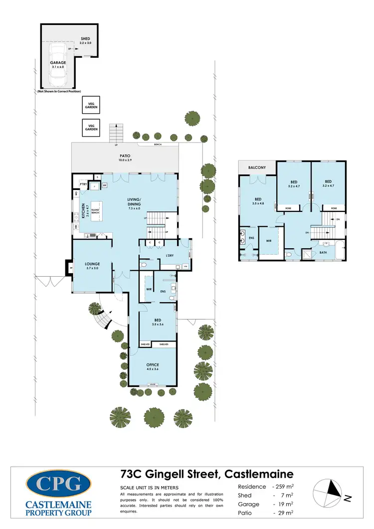 Floorplan of Homely house listing, 73c Gingell Street, Castlemaine VIC 3450