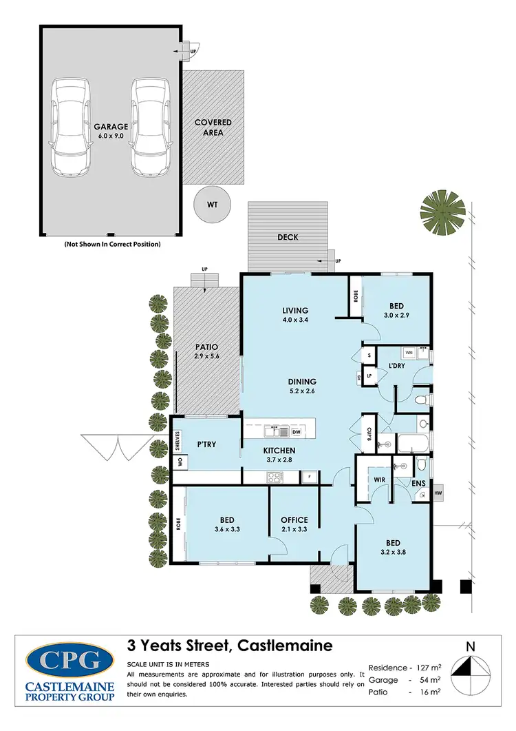 Floorplan of Homely house listing, 3 Yeats Street, Castlemaine VIC 3450