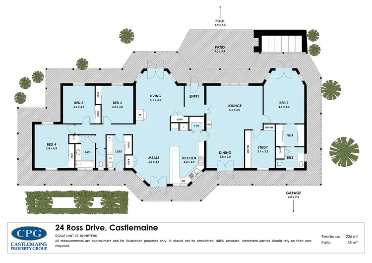 Floorplan of Homely house listing, 24 Ross Drive, Castlemaine VIC 3450