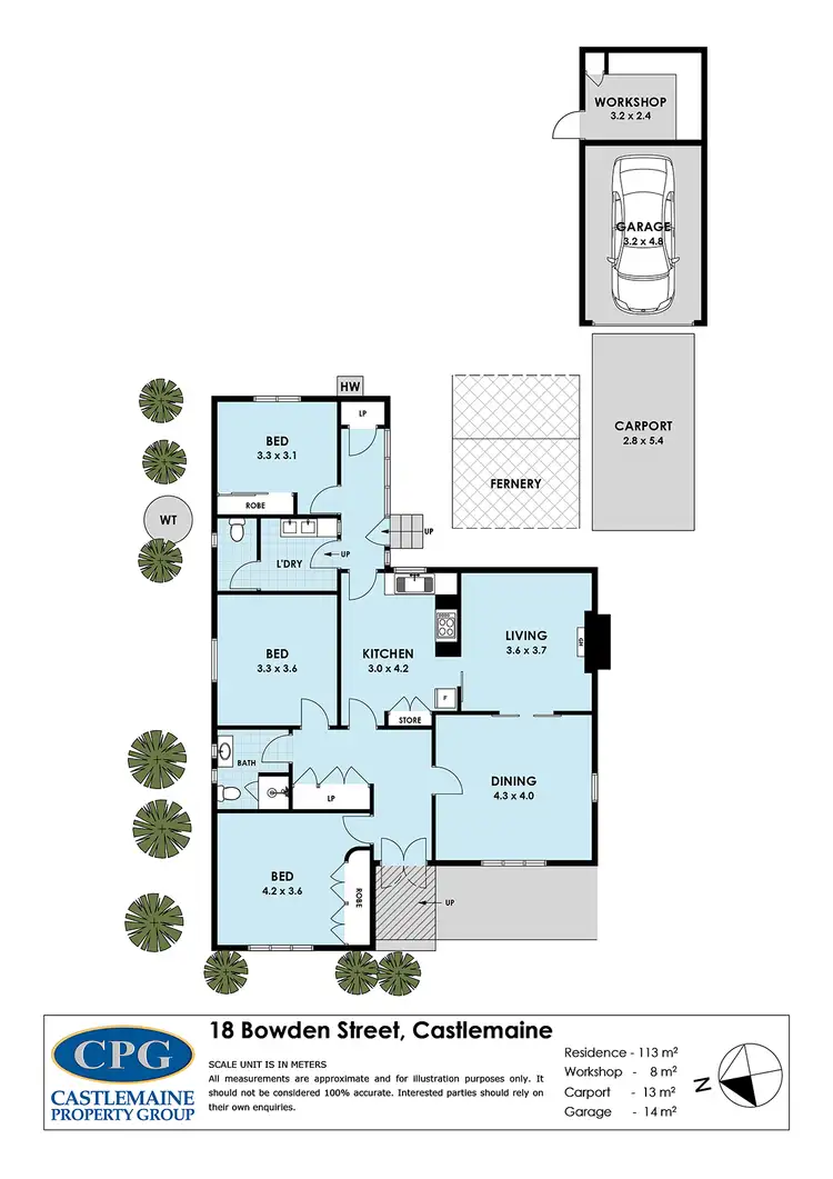 Floorplan of Homely house listing, 18 Bowden Street, Castlemaine VIC 3450