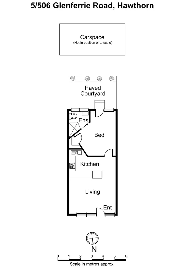Floorplan of Homely apartment listing, 5/506 Glenferrie Road, Hawthorn VIC 3122