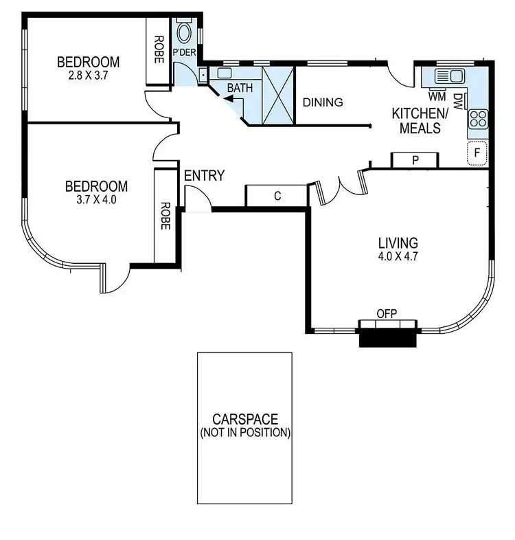 Floorplan of Homely apartment listing, 1/539 Orrong Road, Armadale VIC 3143