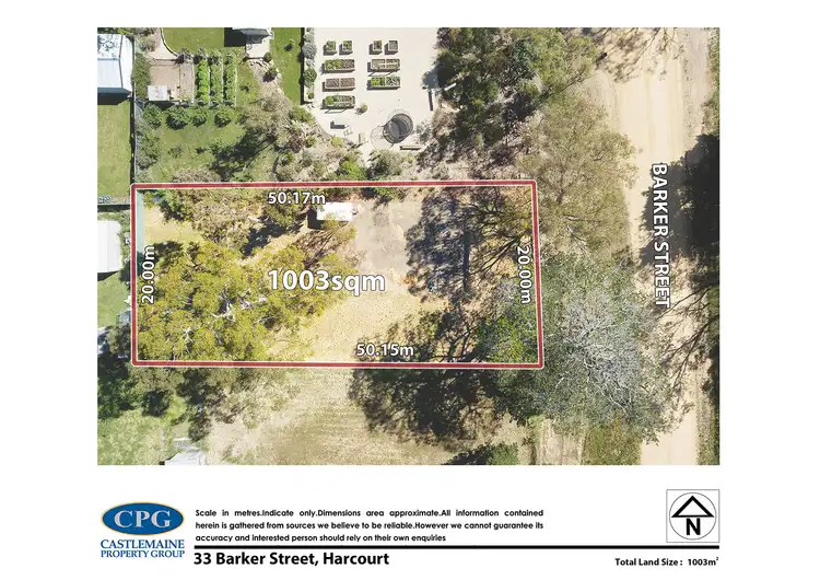 Floorplan of Homely land listing, 33 Barker Street, Harcourt VIC 3453