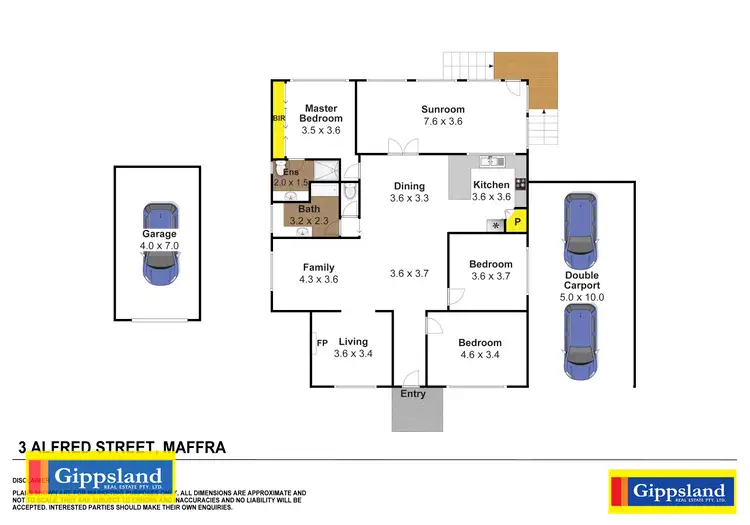 Floorplan of Homely house listing, 3 Alfred Street, Maffra VIC 3860