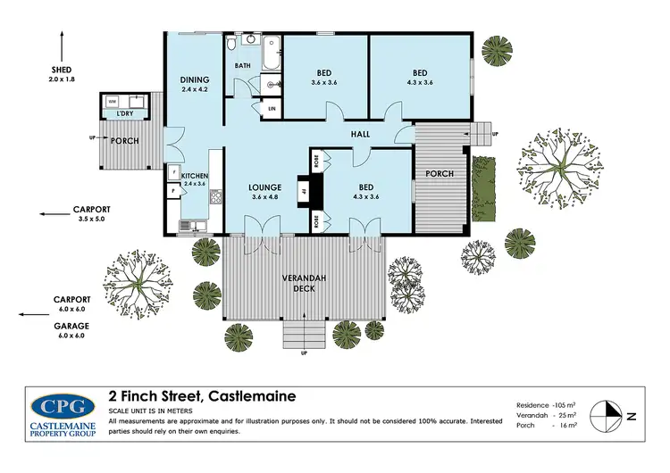 Floorplan of Homely house listing, 2 Finch Street, Castlemaine VIC 3450