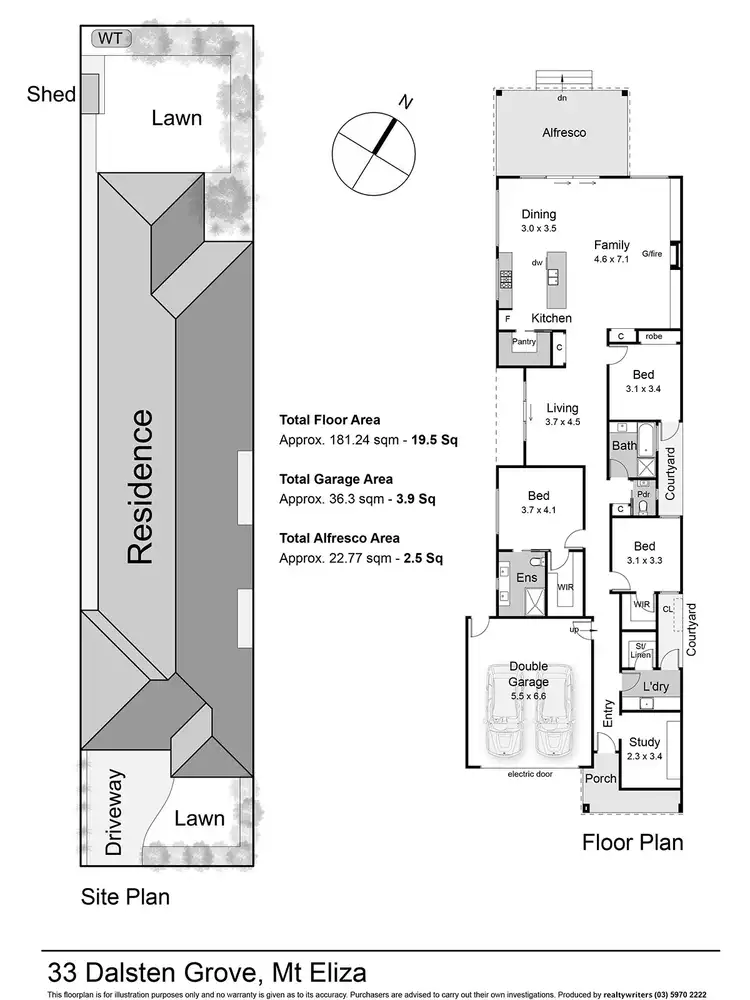 Floorplan of Homely house listing, 33 Dalsten Grove, Mount Eliza VIC 3930