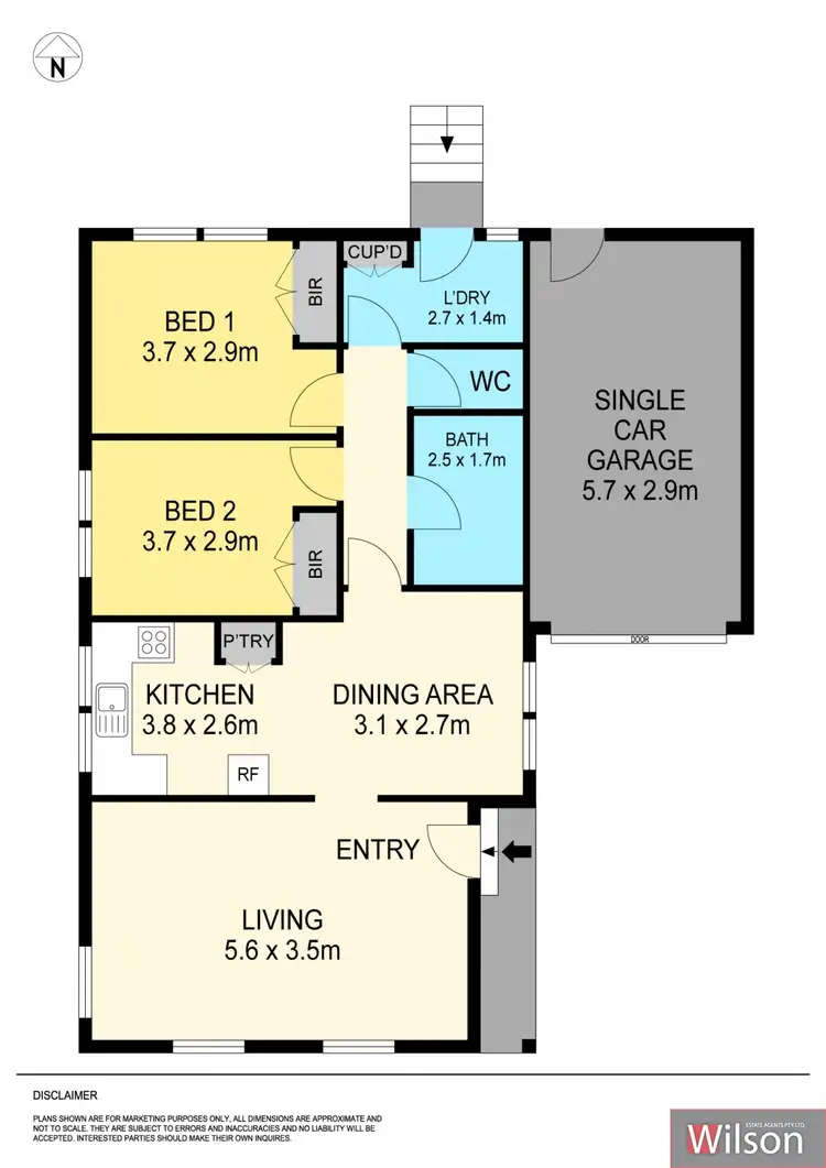Floorplan of Homely house listing, 6/326 Walker Street, Ballarat North VIC 3350