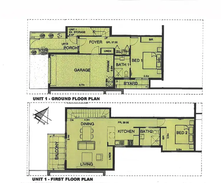 Floorplan of Homely townhouse listing, 1/26 Railway Parade, Highett VIC 3190