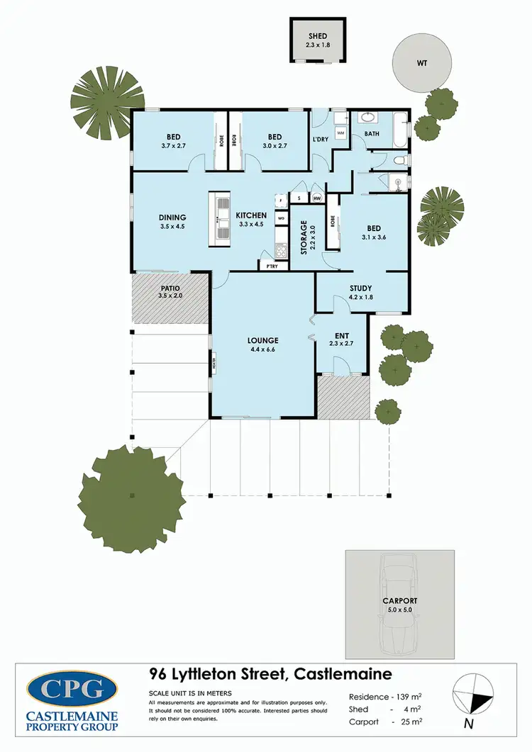 Floorplan of Homely house listing, 96 Lyttleton Street, Castlemaine VIC 3450