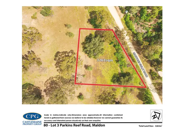 Floorplan of Homely land listing, CA 1/Section 12, 80 Parkins Reef Road, Maldon VIC 3463