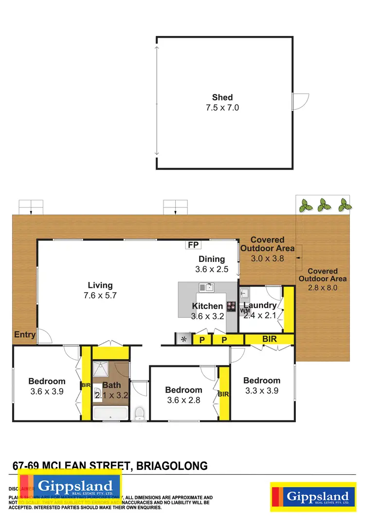 Floorplan of Homely house listing, 67-69 McLean Street, Briagolong VIC 3860