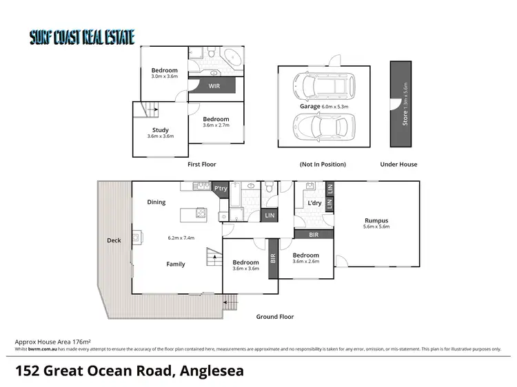 Floorplan of Homely house listing, 152 GREAT OCEAN ROAD, Anglesea VIC 3230