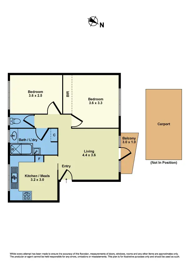 Floorplan of Homely apartment listing, 5/99 Verdon Street, Williamstown VIC 3016