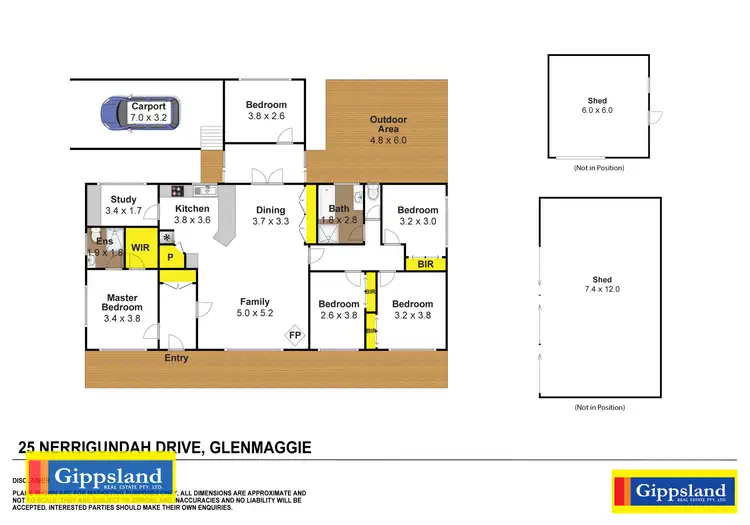 Floorplan of Homely house listing, 25 Nerrigundah Drive, Glenmaggie VIC 3858
