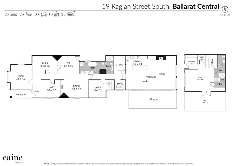 Floorplan of Homely house listing, 19 Raglan Street South, Ballarat Central VIC 3350