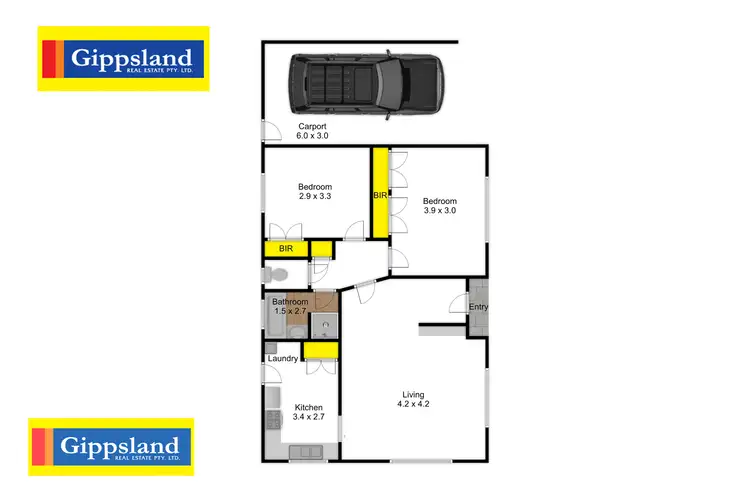 Floorplan of Homely unit listing, 3/21 Thomson Street, Maffra VIC 3860