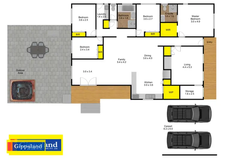 Floorplan of Homely house listing, 53 Forbes Street, Briagolong VIC 3860