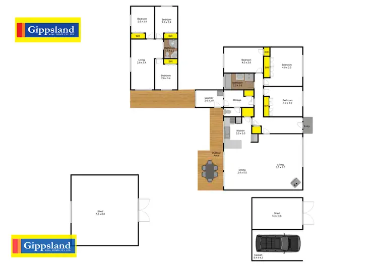 Floorplan of Homely house listing, 261 Luckmans Road, Boisdale VIC 3860