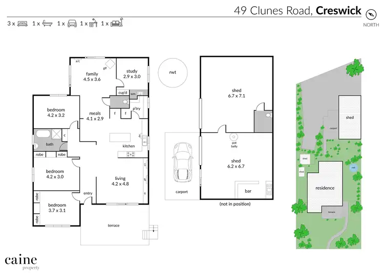 Floorplan of Homely house listing, 49 Clunes Road, Creswick VIC 3363