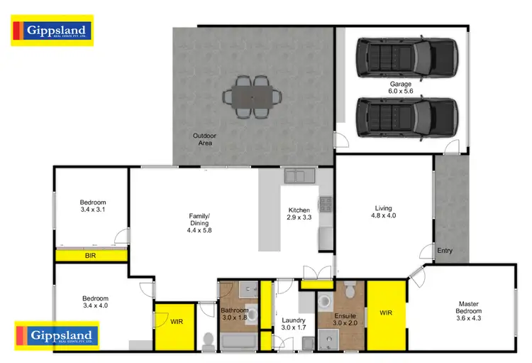 Floorplan of Homely house listing, 5 Burrnett Court, Heyfield VIC 3858