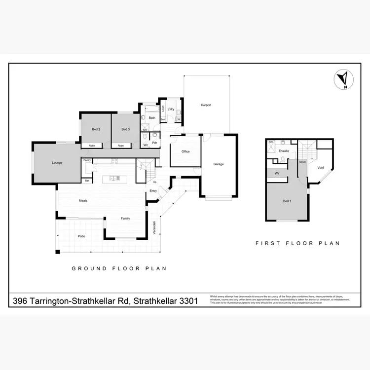 Floorplan of Homely rural property listing, 396 Tarrington - Strathkellar Road, Strathkellar VIC 3301