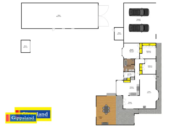 Floorplan of Homely house listing, 12 Rosstrevor Avenue, Briagolong VIC 3860
