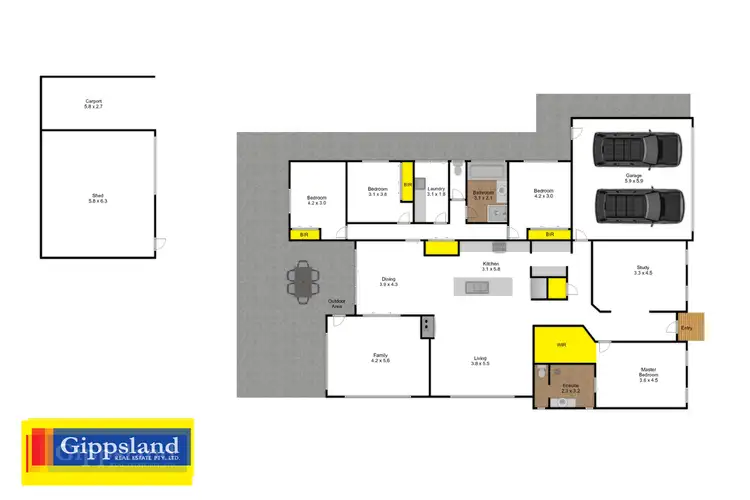 Floorplan of Homely house listing, 7 River Street, Heyfield VIC 3858