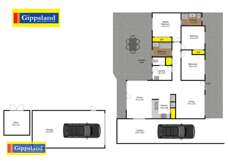 Floorplan of Homely house listing, 55 Knight Street, Maffra VIC 3860