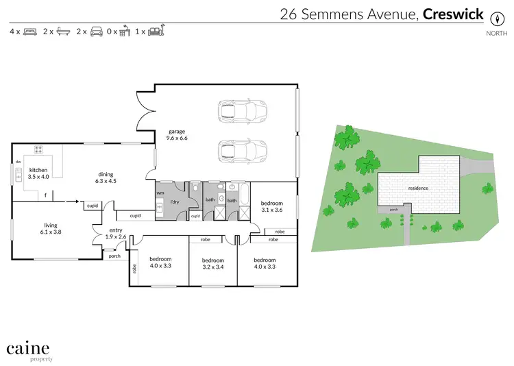 Floorplan of Homely house listing, 26 Semmens Avenue, Creswick VIC 3363