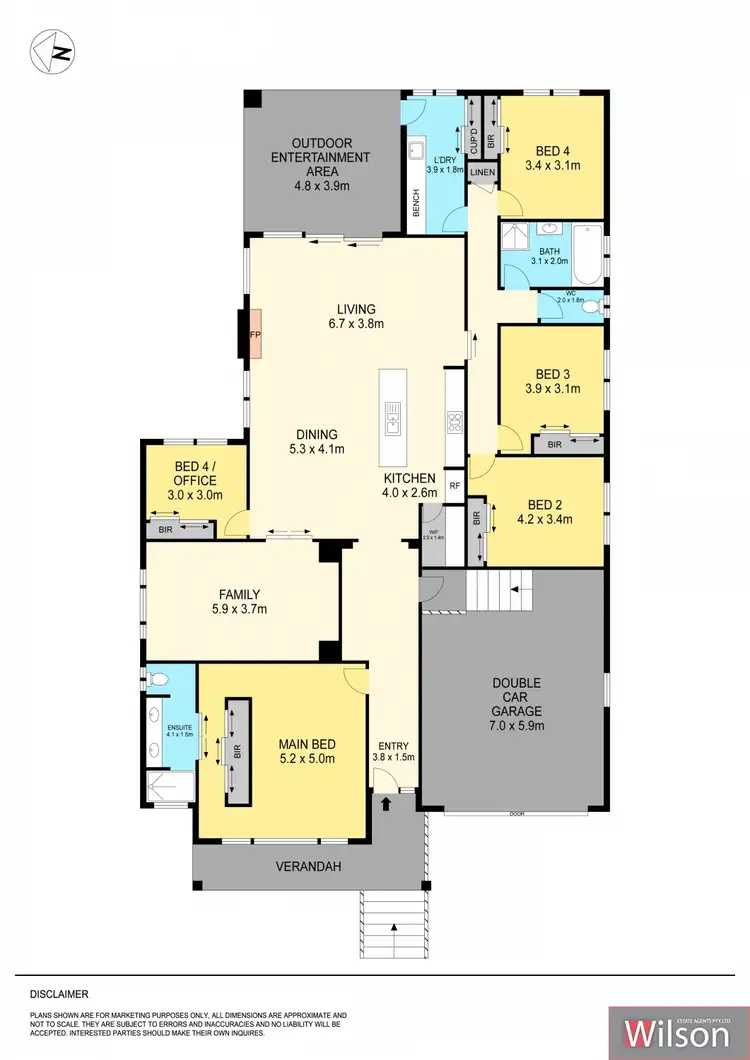 Floorplan of Homely house listing, 3 Daintree Close, Ballarat North VIC 3350