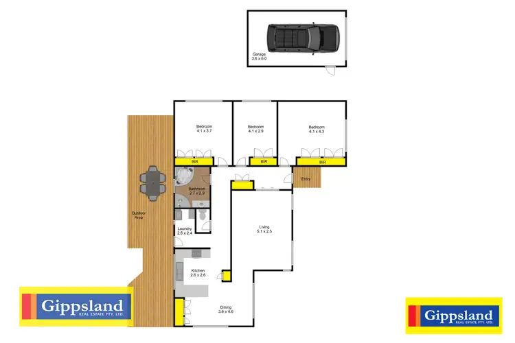 Floorplan of Homely house listing, 38 Sale Road, Maffra VIC 3860