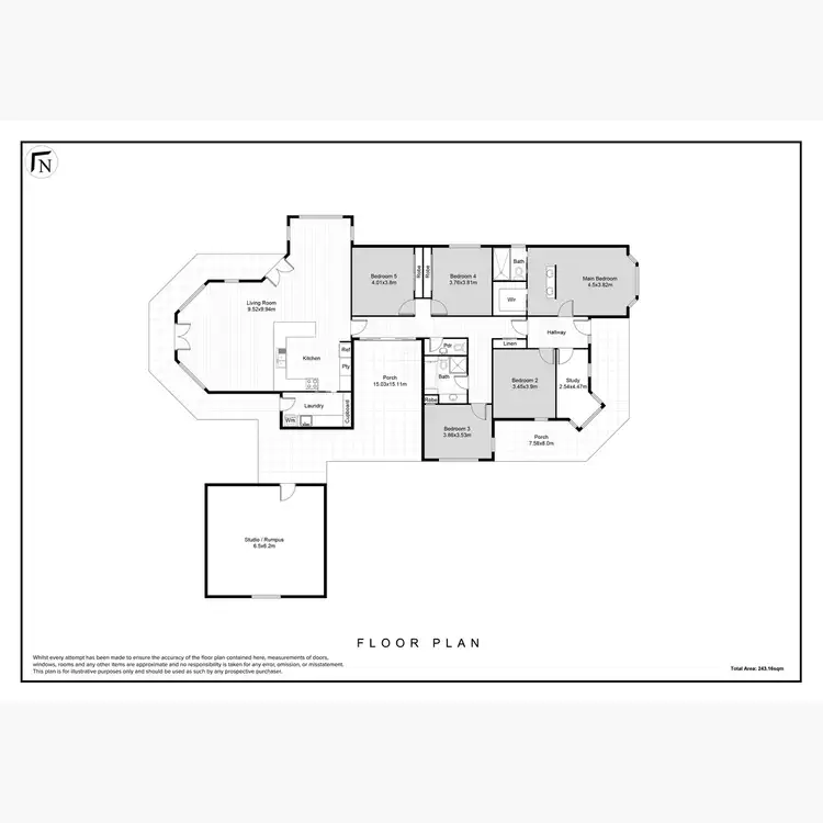 Floorplan of Homely house listing, 55 Rippon Road, Hamilton VIC 3300