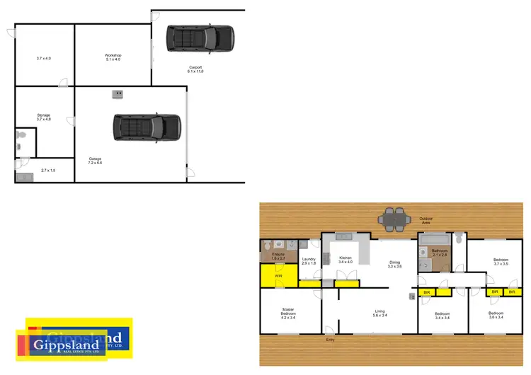 Floorplan of Homely house listing, 105 Three Chain Road, Maffra VIC 3860