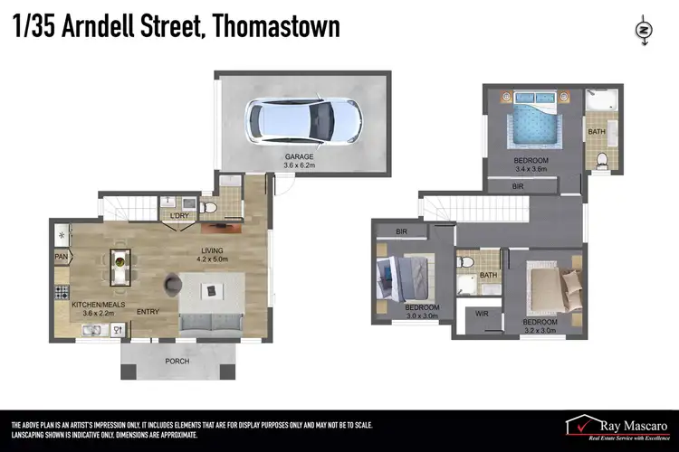 Floorplan of Homely townhouse listing, 1/35 Arndell Street, Thomastown VIC 3074