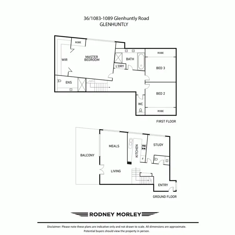 Floorplan of Homely apartment listing, 36/1083-1089 Glenhuntly Road, Glen Huntly VIC 3163