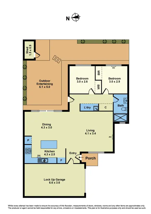 Floorplan of Homely unit listing, 2/34 Chambers Road, Altona North VIC 3025
