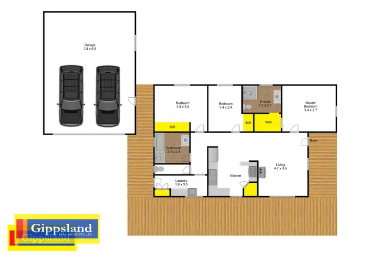 Floorplan of Homely house listing, 6 Boisdale Street, Maffra VIC 3860