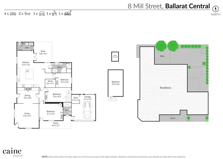 Floorplan of Homely house listing, 8 Mill Street, Ballarat Central VIC 3350