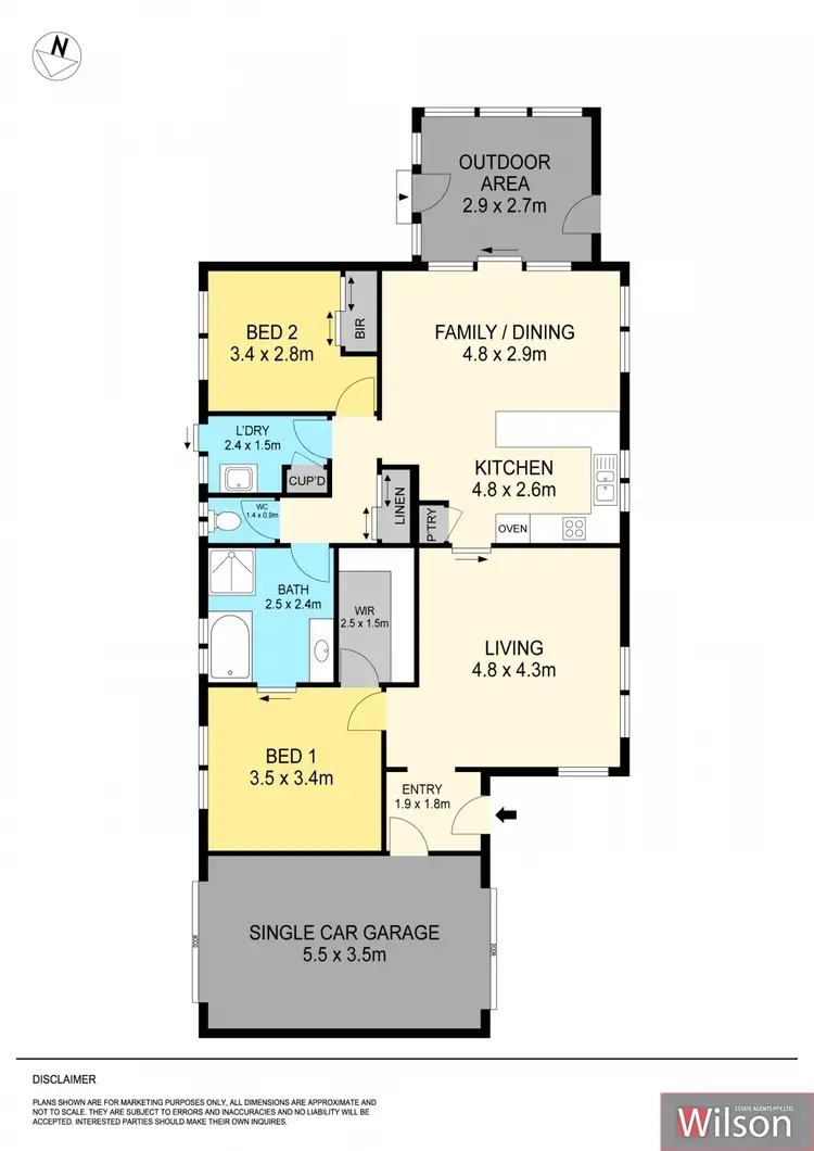 Floorplan of Homely townhouse listing, 613 Norman Street, Ballarat North VIC 3350