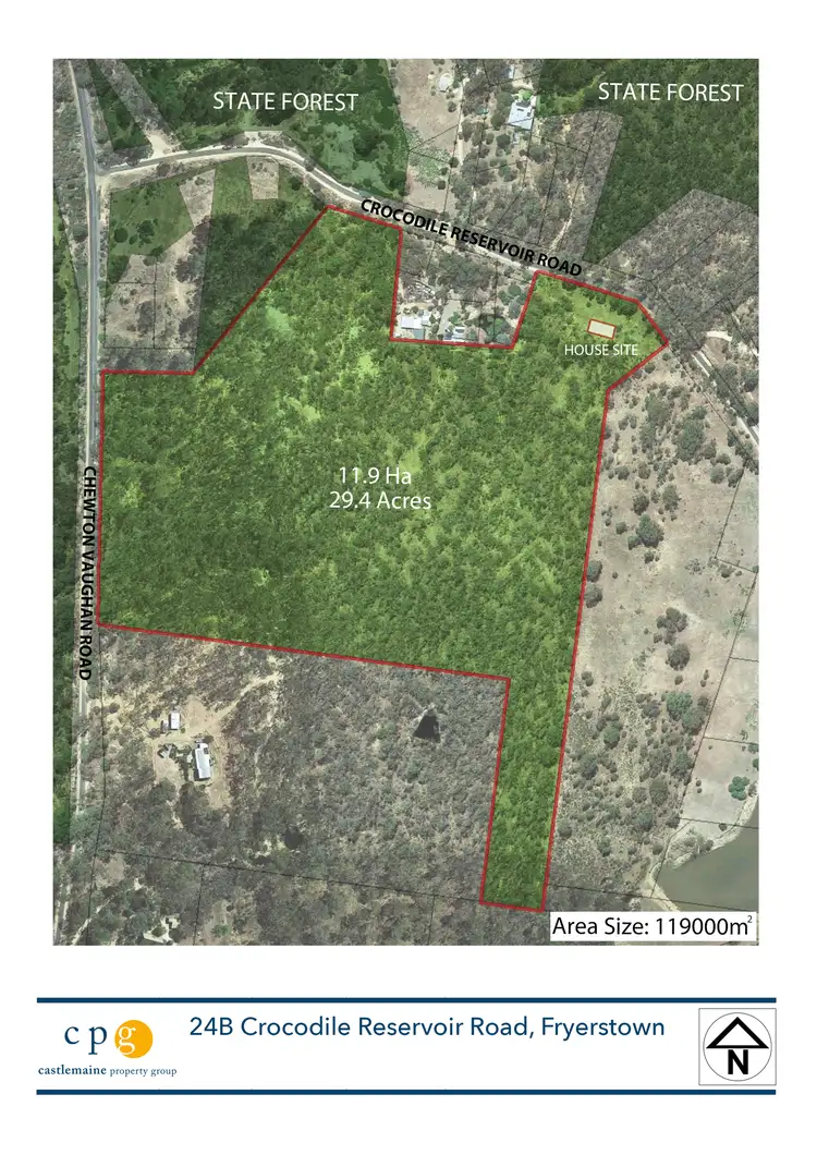 Floorplan of Homely land listing, 24 Crocodile Reservoir Road, Fryerstown VIC 3451