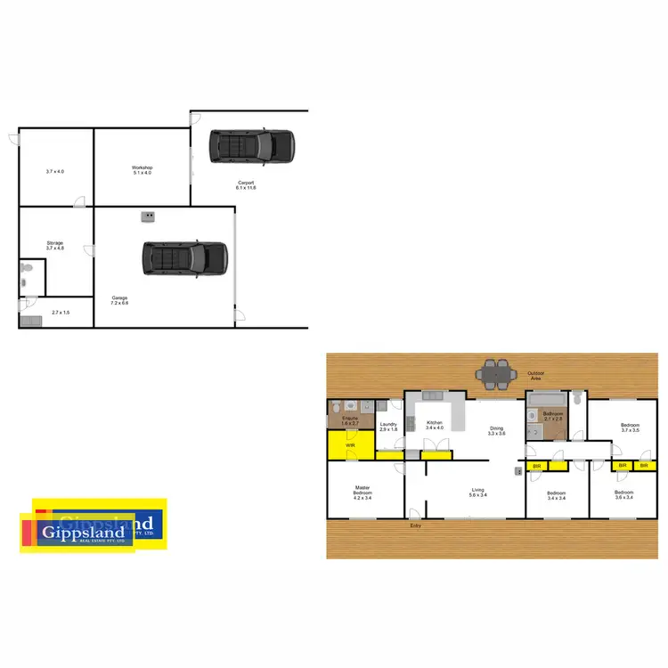 Floorplan of Homely house listing, 105 Three Chain Road, Maffra VIC 3860