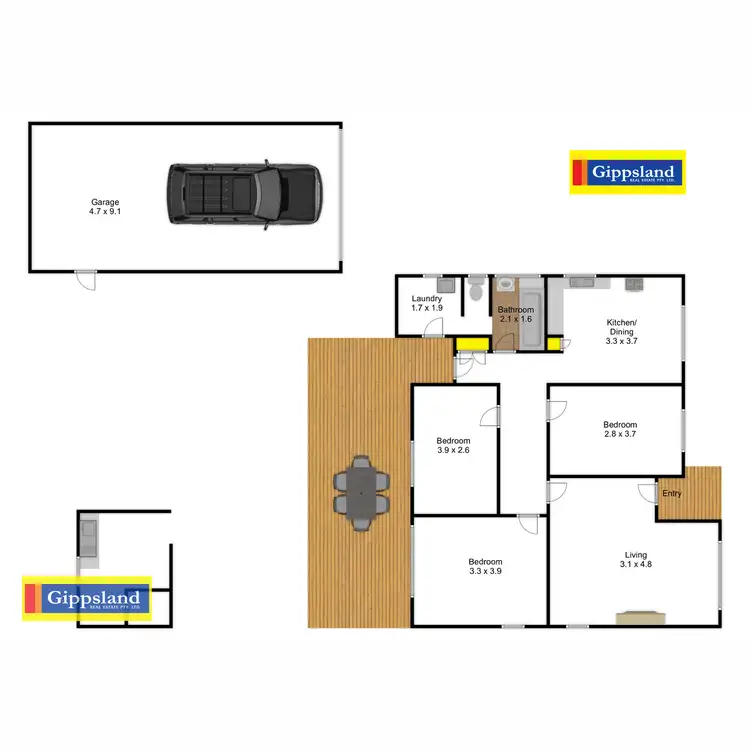 Floorplan of Homely house listing, 18 Howard Street, Sale VIC 3850