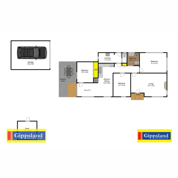 Floorplan of Homely house listing, 40 McAdam Street, Maffra VIC 3860