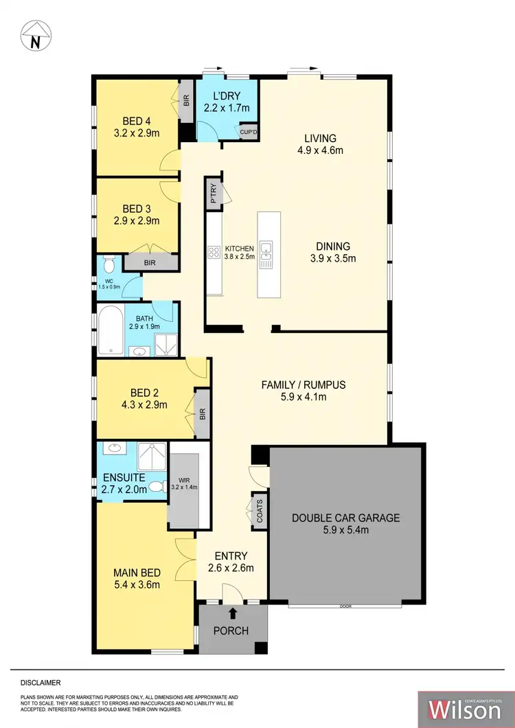 Floorplan of Homely house listing, 9 Oxley Bend, Alfredton VIC 3350