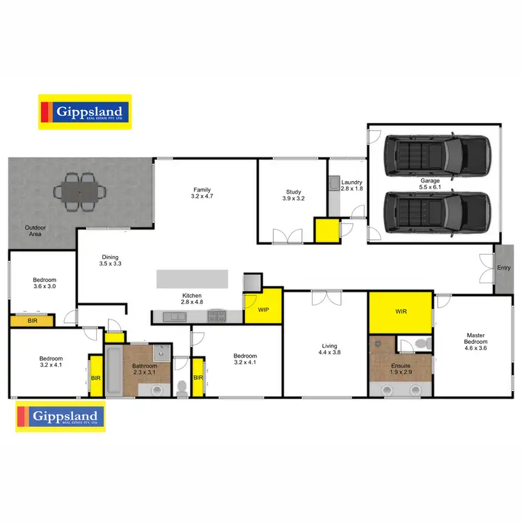 Floorplan of Homely house listing, 10 Currawong Crescent, Maffra VIC 3860