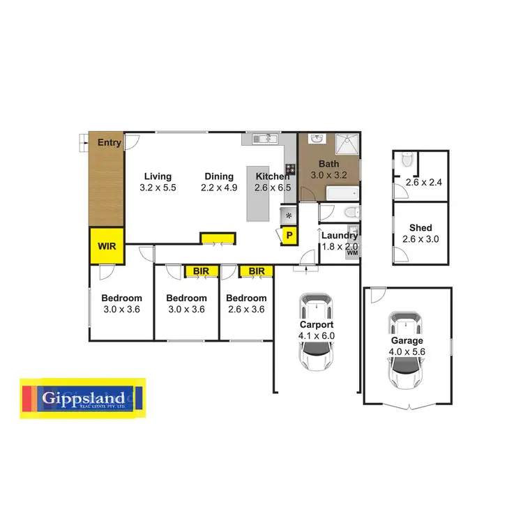 Floorplan of Homely house listing, 18 Skeels Street, Heyfield VIC 3858