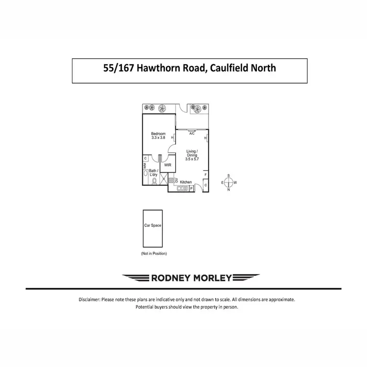 Floorplan of Homely apartment listing, 55/167 Hawthorn Road, Caulfield North VIC 3161