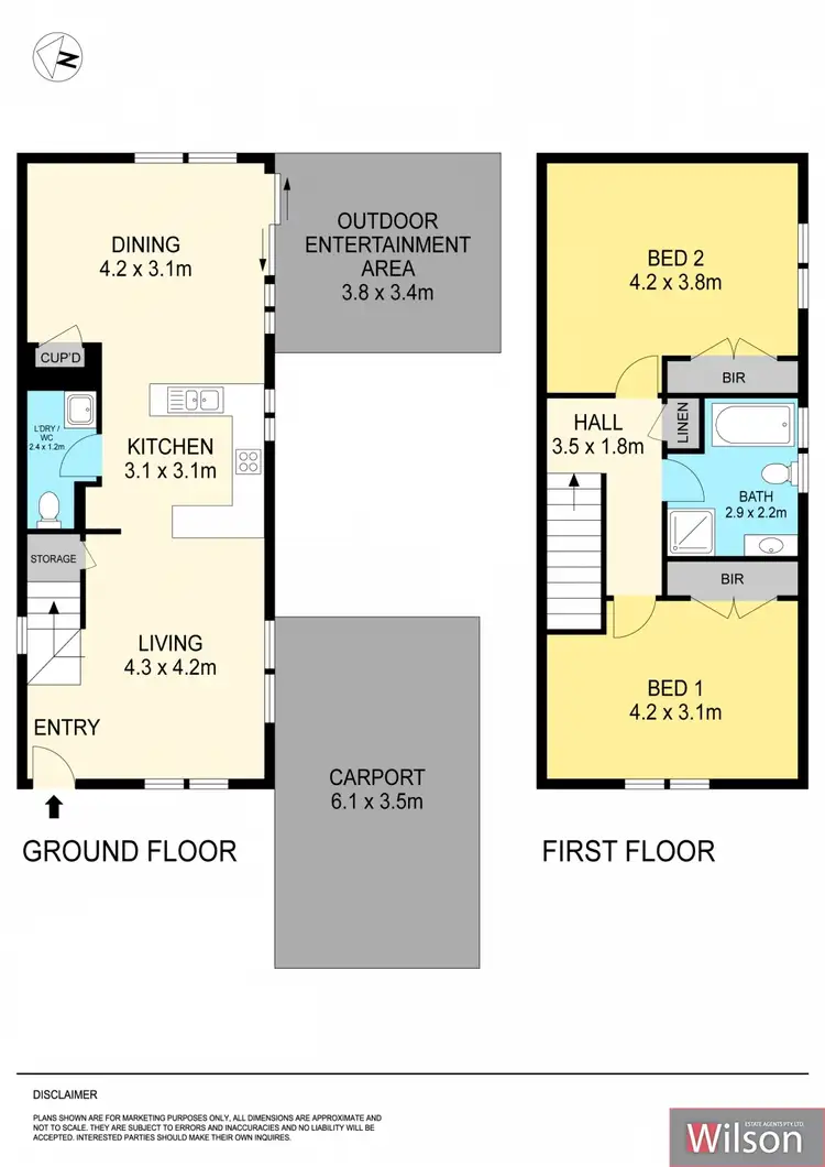 Floorplan of Homely townhouse listing, 13 Redan Street, Newington VIC 3350