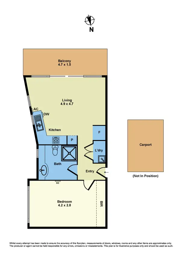 Floorplan of Homely apartment listing, 104/158 Francis Street, Yarraville VIC 3013