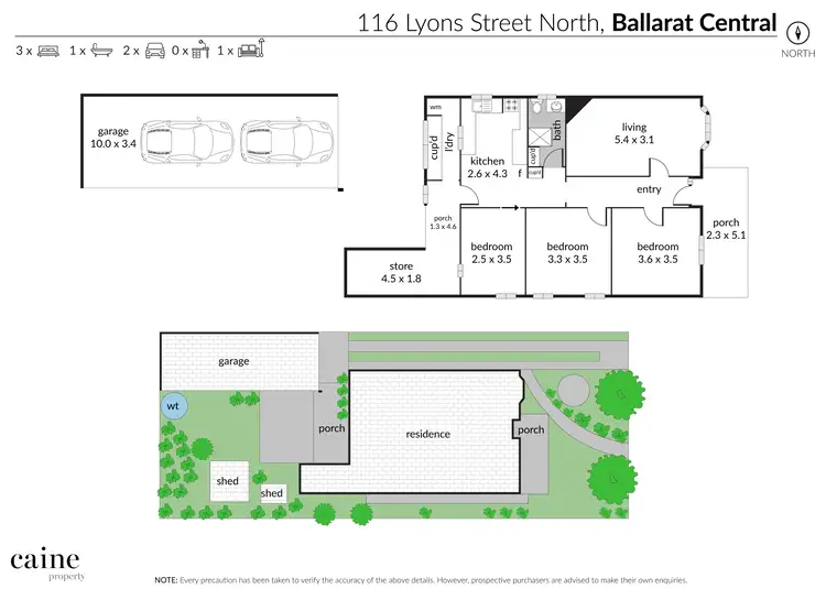 Floorplan of Homely house listing, 116 Lyons Street North, Ballarat Central VIC 3350